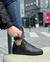 Kuvet premium designer sneakers with shark leather